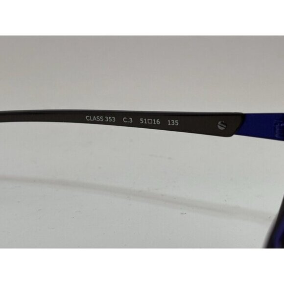 LINEA ROMA - CLASS 353 C.3 51-16-135 Black & Purple Glasses Frames - Picture 6 of 8